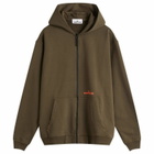 Stone Island Men's Fingerprint Logo Zip Hoodie in Military Green