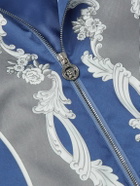Versace - Printed Twill Bomber Jacket - Blue