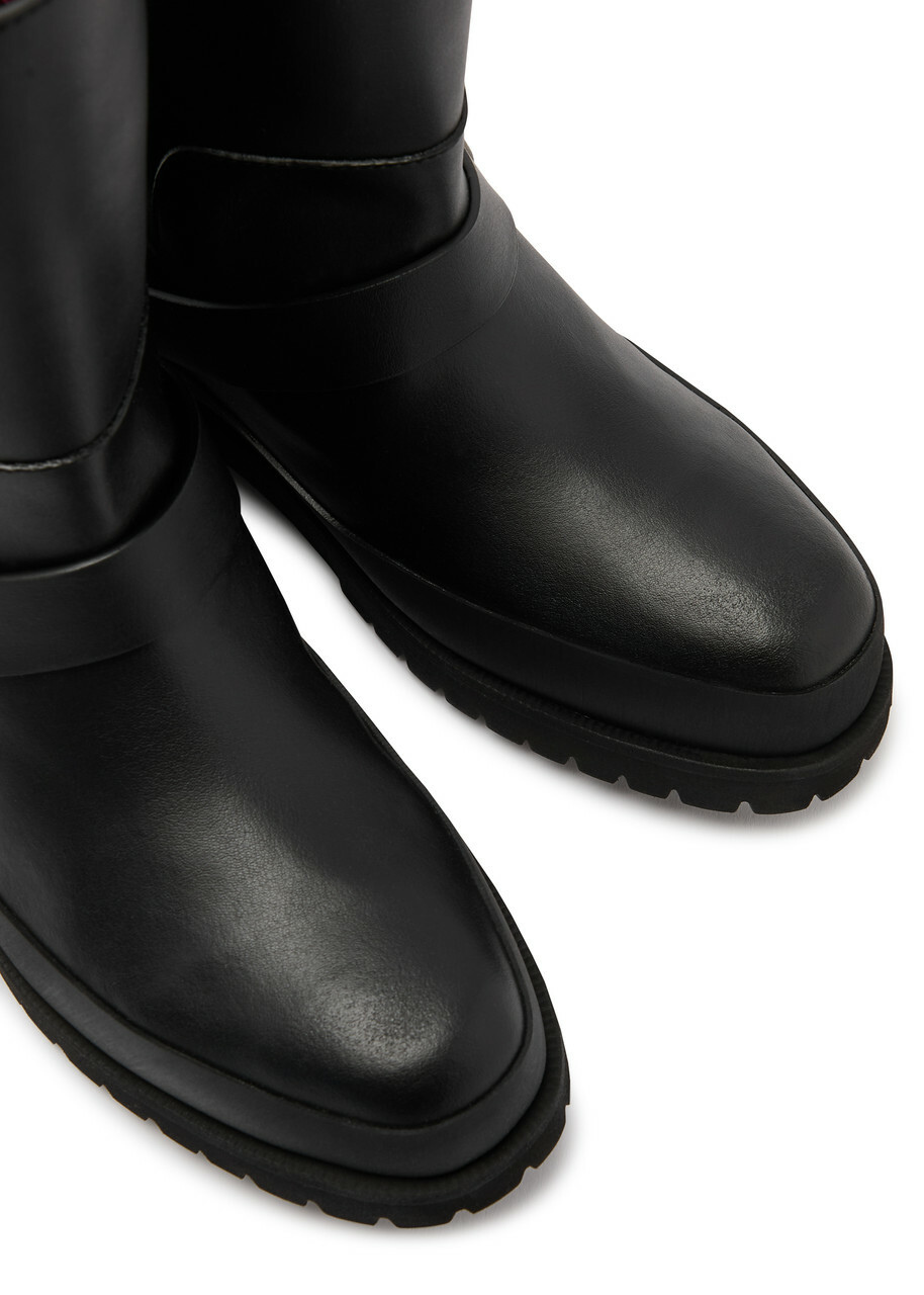 Stella Mccartney Trace Faux Leather Ankle Boots Black