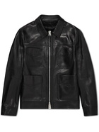 TOM FORD - Leather Blouson Jacket - Black