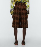 Dries Van Noten - Silk and cotton Ikat shorts