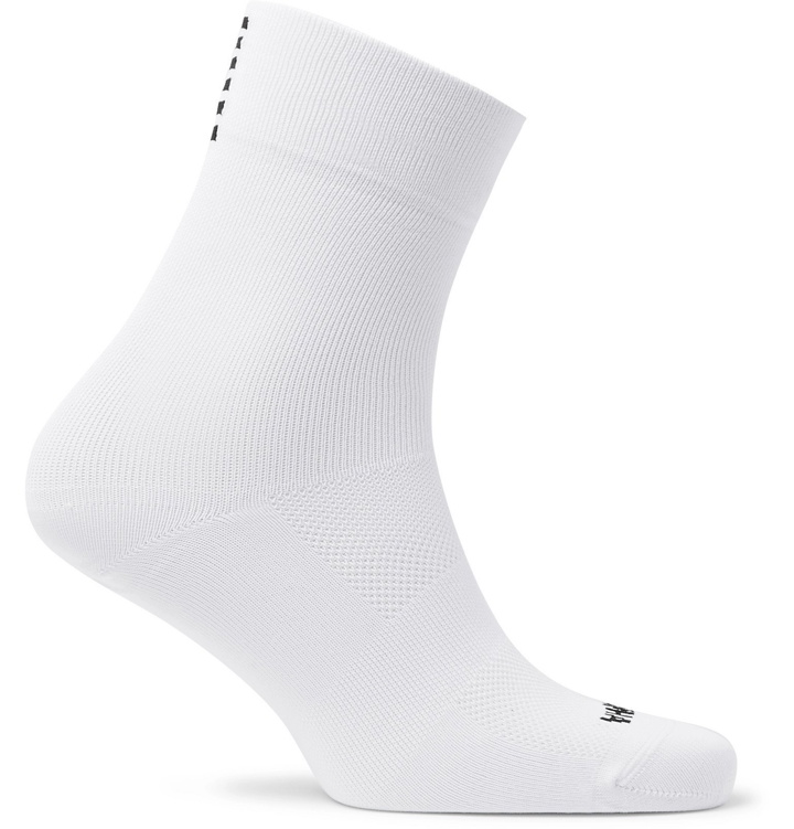 Photo: Rapha - Pro Team Striped Mesh-Panelled Stretch-Knit Socks - White