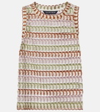 Veronica Beard Rhett crochet tank top