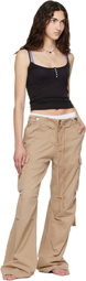 Raimundo Langlois Beige Double Fly Cargo Pants