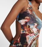 Vivienne Westwood - Printed one-shoulder swimsuit