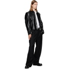 OUR LEGACY Black Mini Leather Jacket