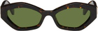 Off-White Brown & Black Hilo Sunglasses