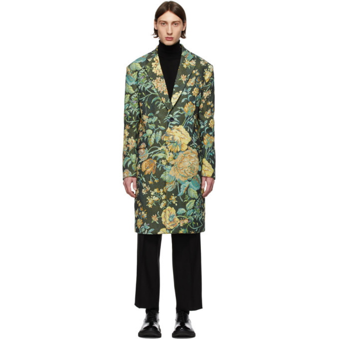 Photo: Givenchy Green Floral Over Coat