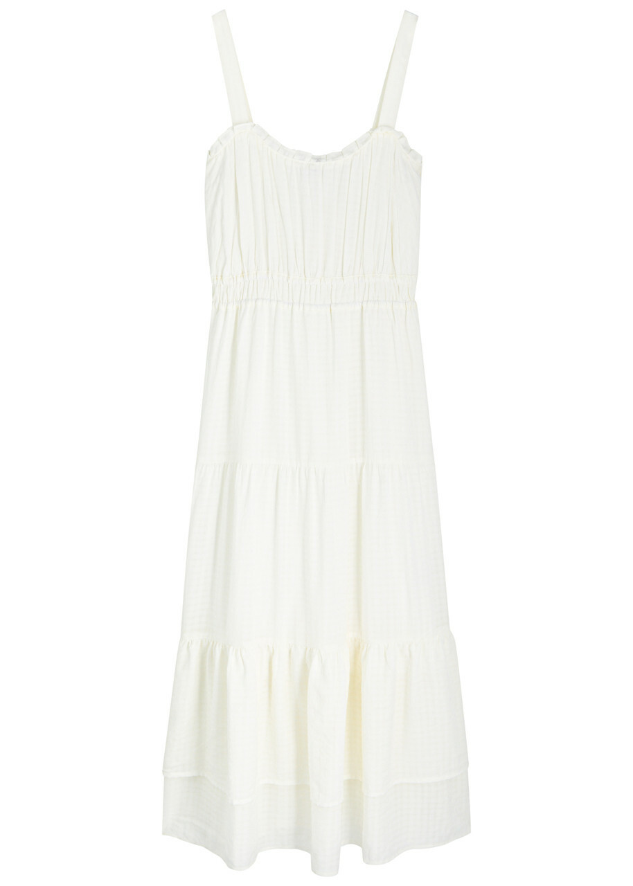Paige Persimmon Rayon-blend Midi Dress White