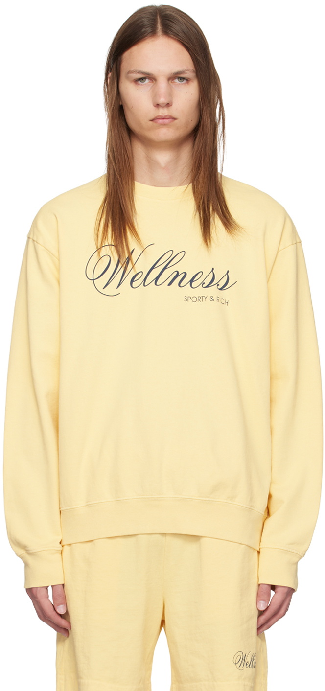 Sporty & Rich Yellow Carlyle Sweatshirt