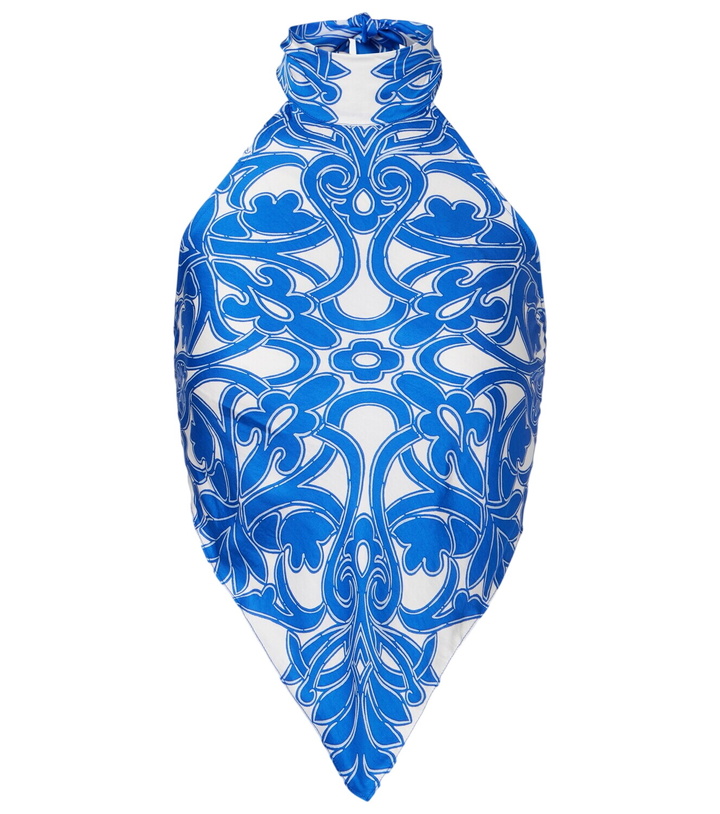 Photo: Poupette St Barth Guilia printed halterneck top