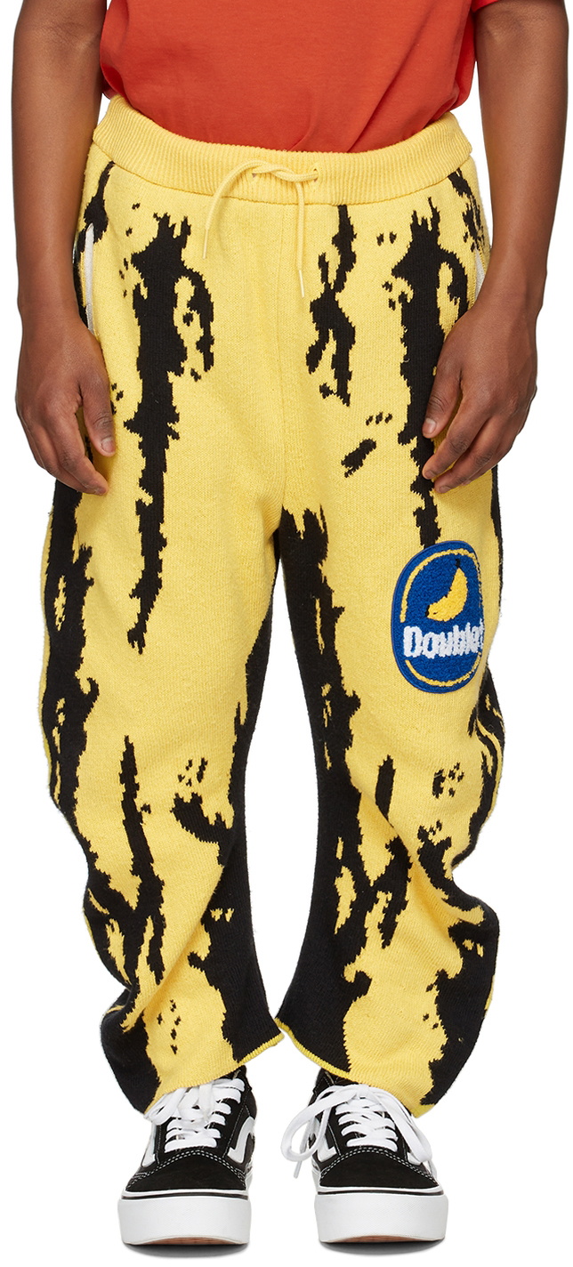 Doublet Kids Yellow & Black Banana Lounge Pants Doublet