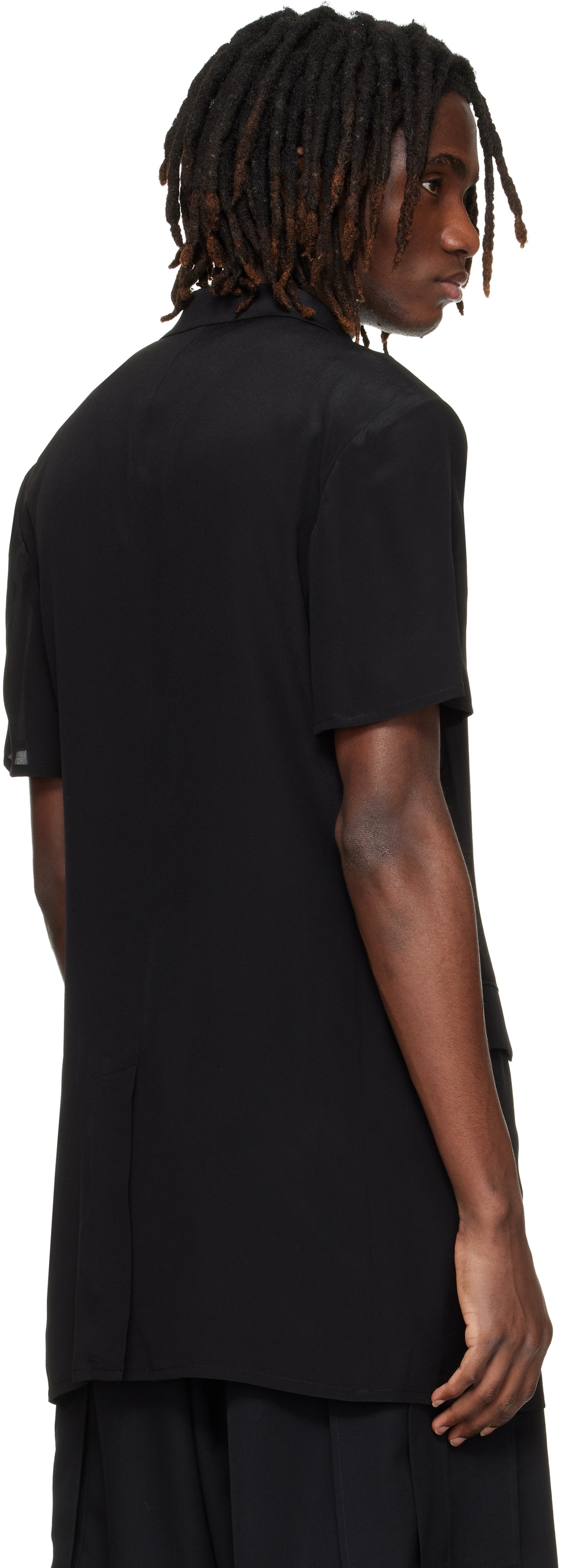 YOHJI YAMAMOTO Black Short Sleeve Blazer
