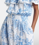 Melissa Odabash Larna printed cotton midi dress