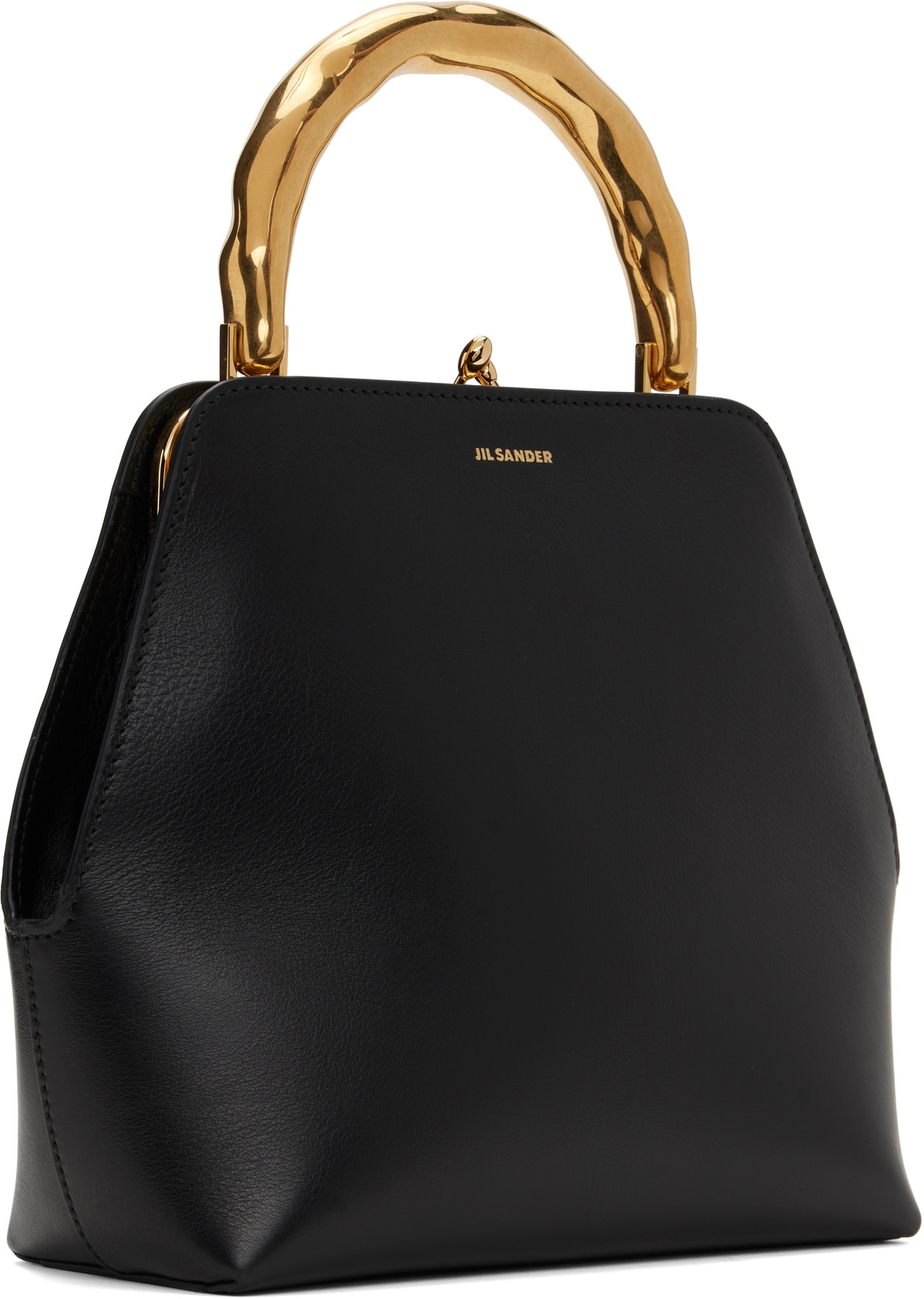 Jil Sander Black Goji Bamboo Square Bag Jil Sander