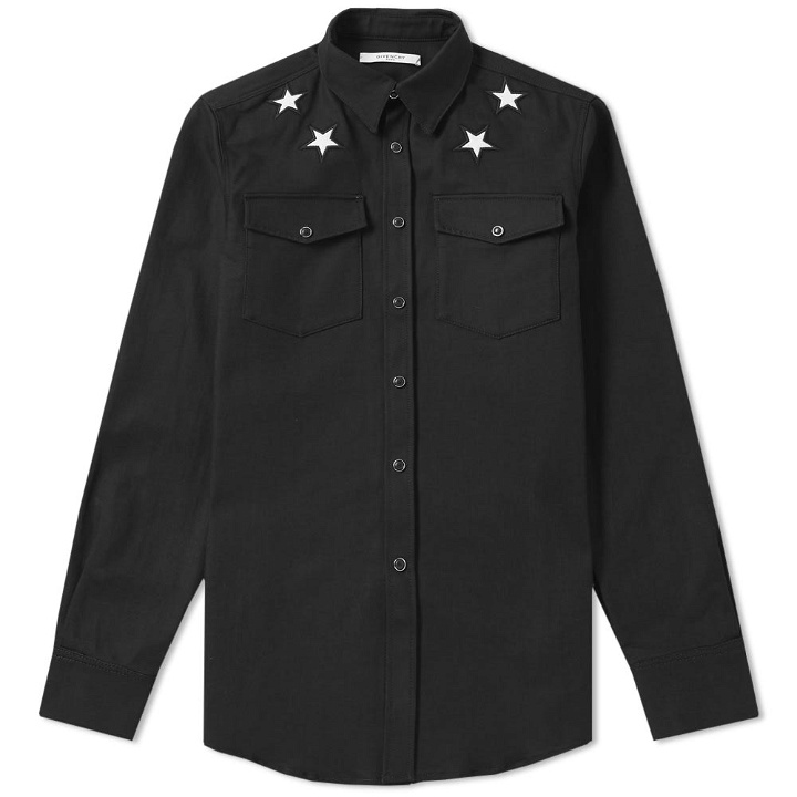 Photo: Givenchy Star Detail Denim Shirt