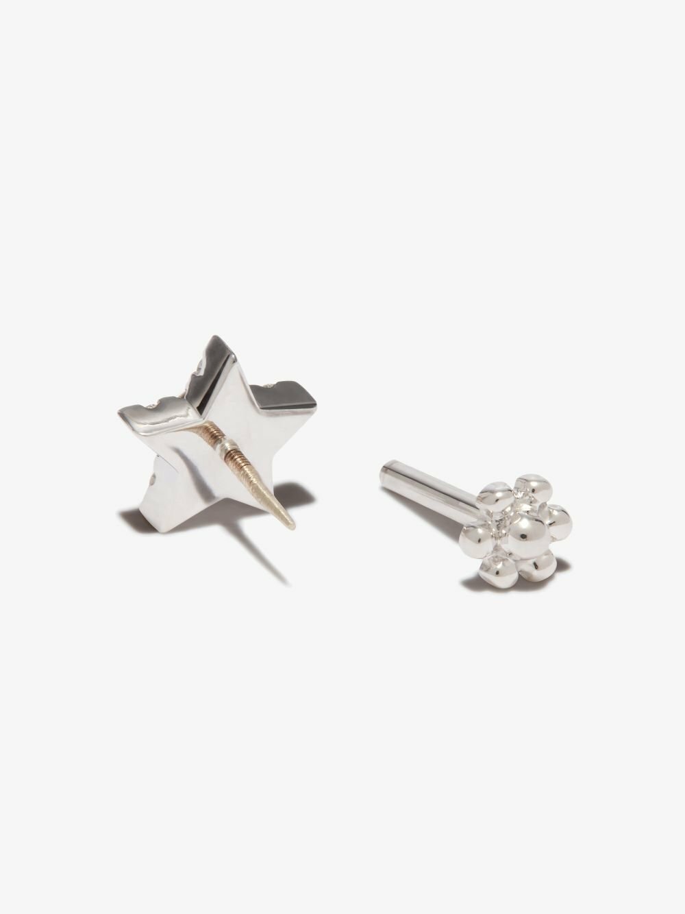 MARIA TASH 18K White Gold Star Diamond Earring