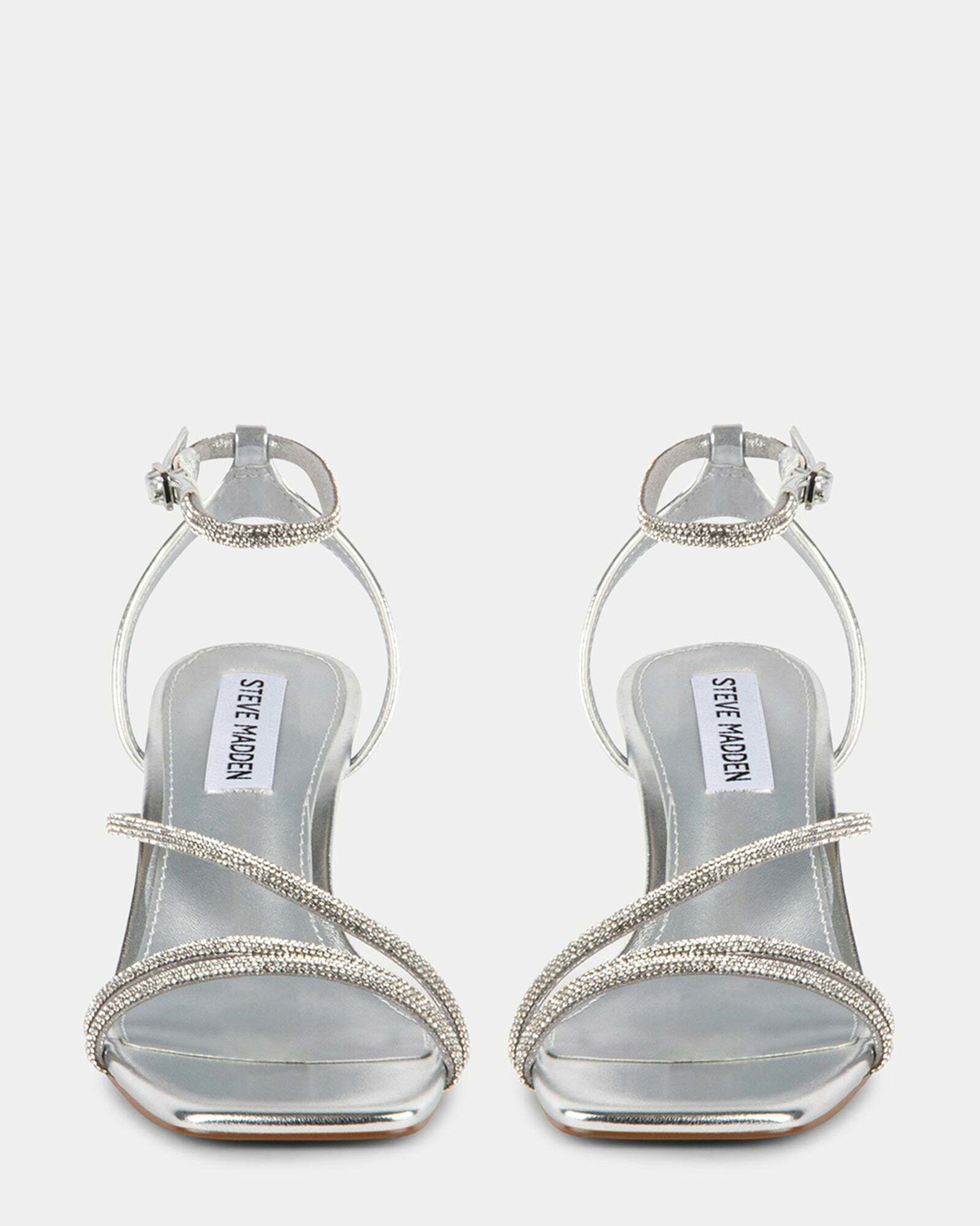 Steve Madden Meggie Heels in Silver