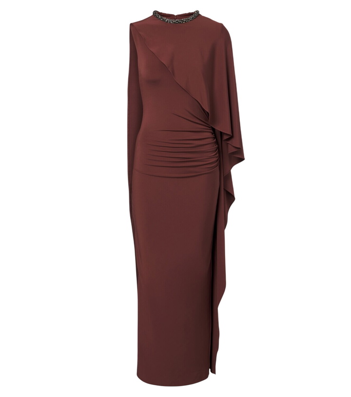 Photo: Roland Mouret Crystal-embellished jersey maxi dress