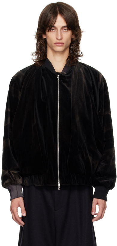 Photo: JiyongKim Black Sun-Bleached Bomber Jacket