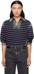 MMIC Navy & Beige Boho Polo