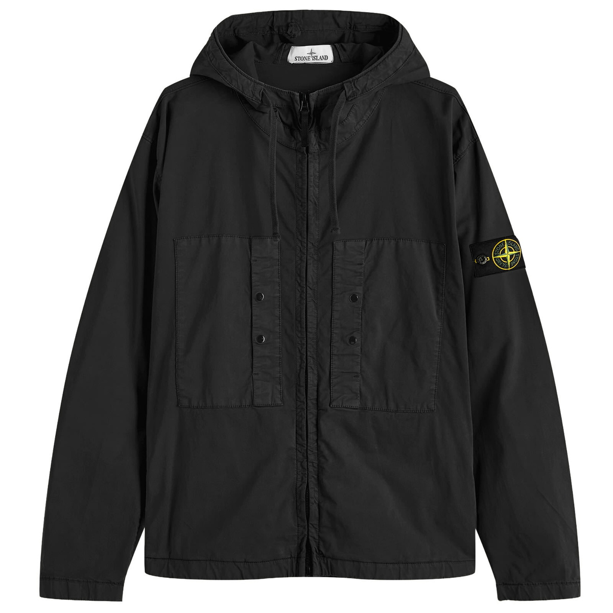 Stone Island Black Raso Gommato Double Ghost Piece Jacket Stone Island Black Raso Gommato Double Ghost Piece Jacket