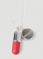 Pill Charm Necklace in Silver