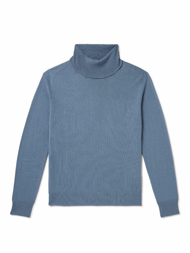 Photo: Allude - Cashmere Rollneck Sweater - Blue