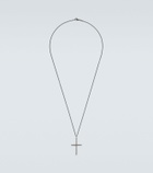 Ileana Makri Classic 18kt white gold and steel necklace with diamonds