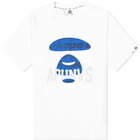 Men's AAPE Street Baseball Universe T-Shirt in White