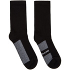 Rick Owens Black Glitter Socks