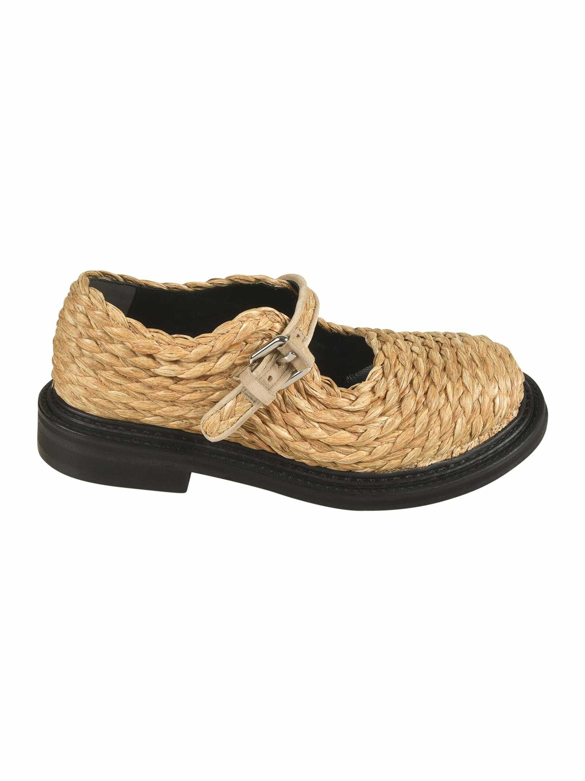 【送料&関税込】Moschino Weaved Rafia Mules Black Sandals with logo Moschino - SchaferandweinerShops