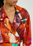 Roksanda Java Printed Satin Blouse Multi Print