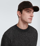 Loro Piana Logo corduroy baseball cap