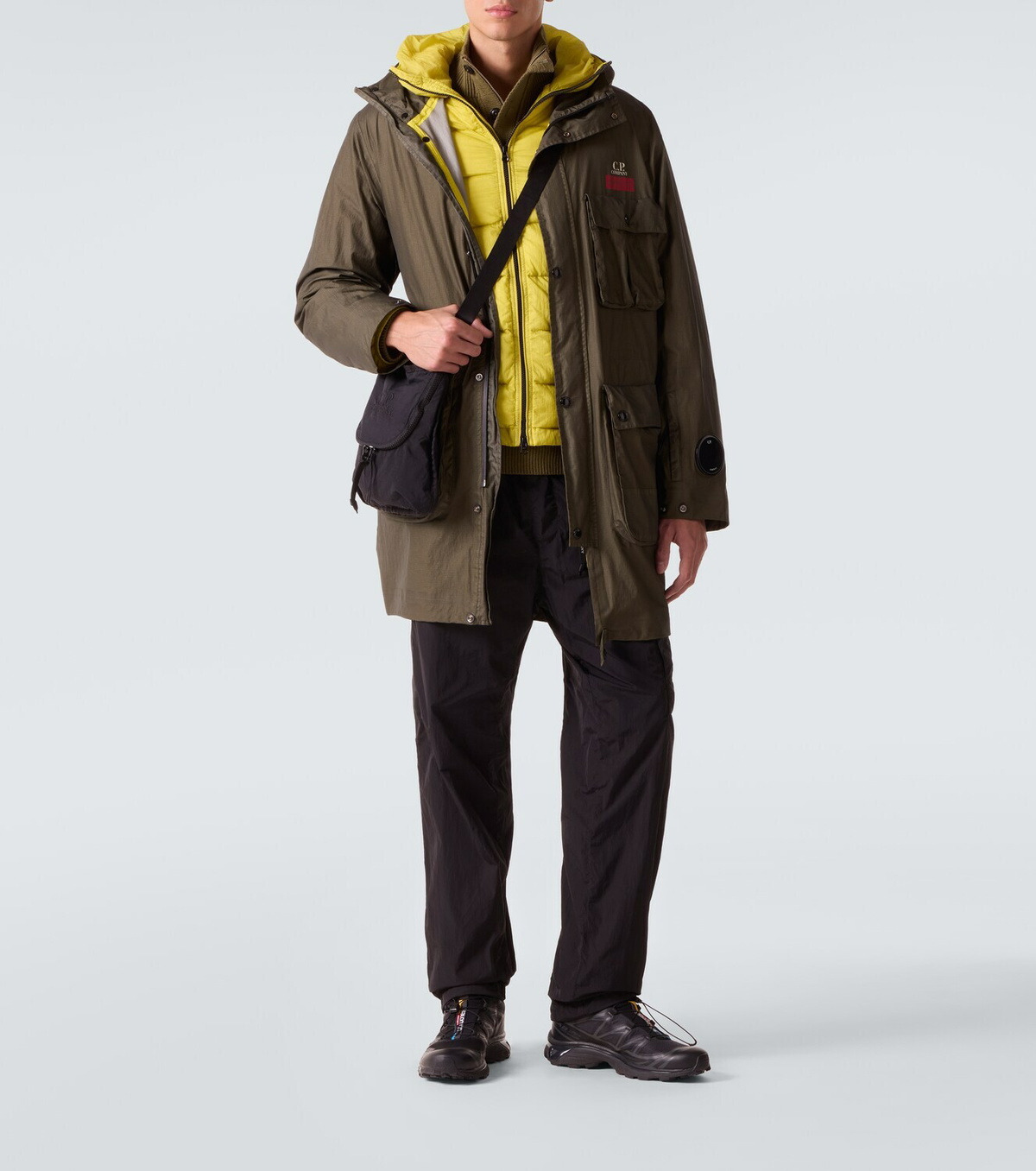 C.P. Company Plain Paper Touch messenger bag