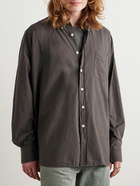 Our Legacy - Borrowed Button-Down Collar Oversized Cotton-Voile Shirt - Brown