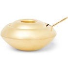 Tom Dixon - Form Brass Sugar Bowl and Spoon Set - Men - Gold