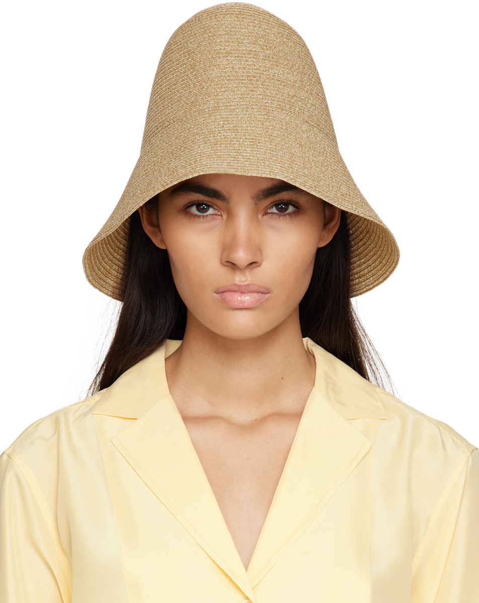 Totême Tan Paper Straw Beach Hat