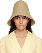 Totême Tan Paper Straw Beach Hat