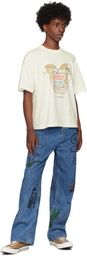 Small Talk Studio SSENSE Exclusive Blue Hand Drawn Jeans