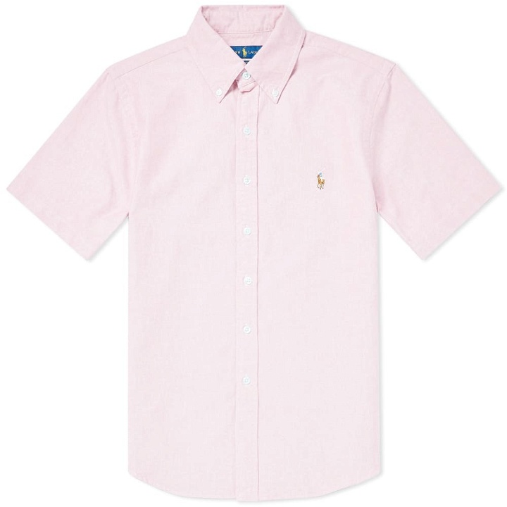 Photo: Polo Ralph Lauren Short Sleeve Slim Fit Button Down Oxford Shirt