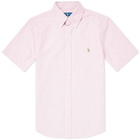 Polo Ralph Lauren Short Sleeve Slim Fit Button Down Oxford Shirt