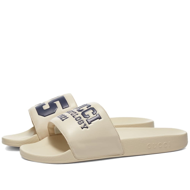 Photo: Gucci Pursuit Logo Football Slide