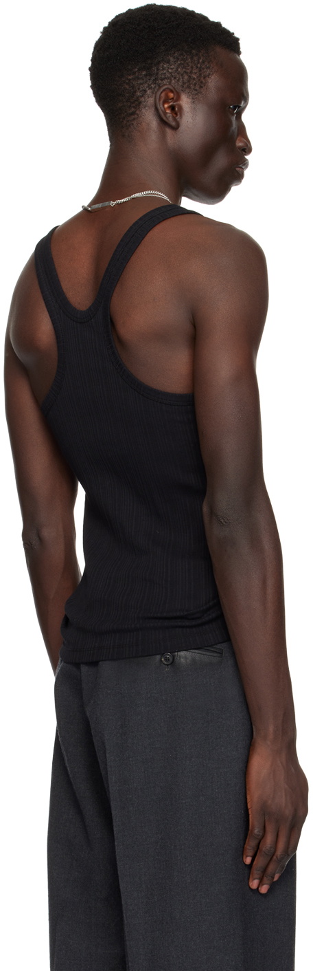 LGN Louis Gabriel Nouchi Black Ribbed Tank Top