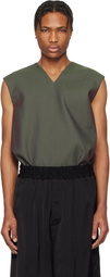 Jil Sander Green Sport Vest