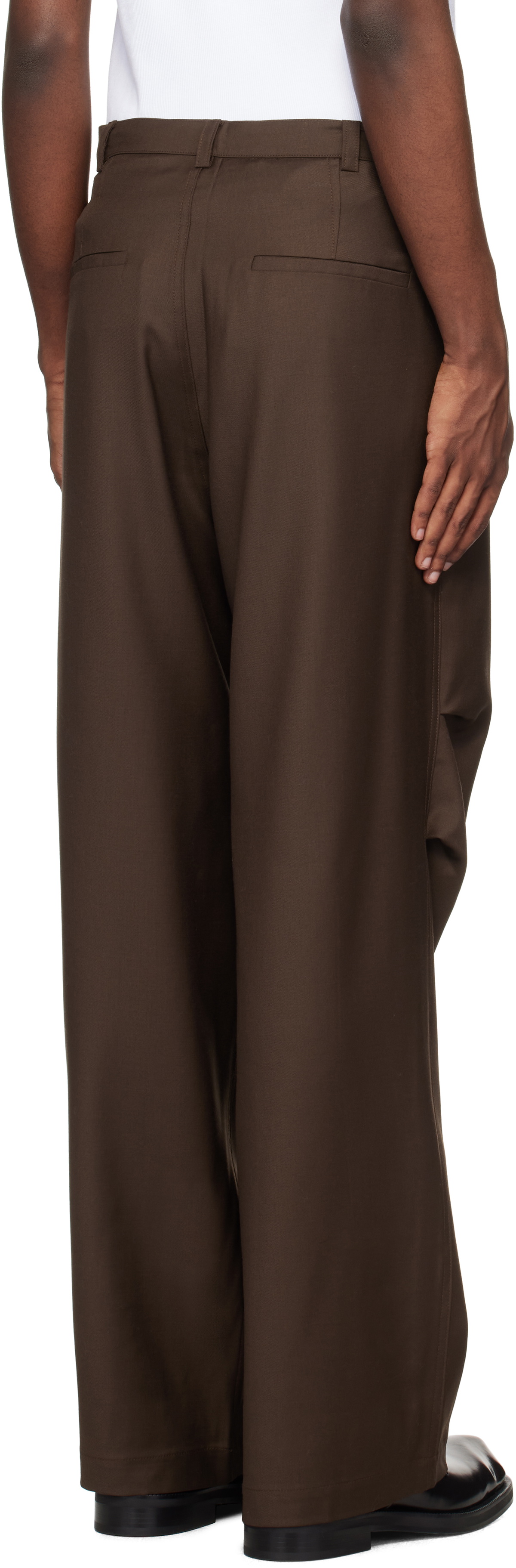 BLUEMARBLE Brown Parachute Trousers