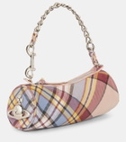 Vivienne Westwood Cindy Cylinder tartan leather shoulder bag