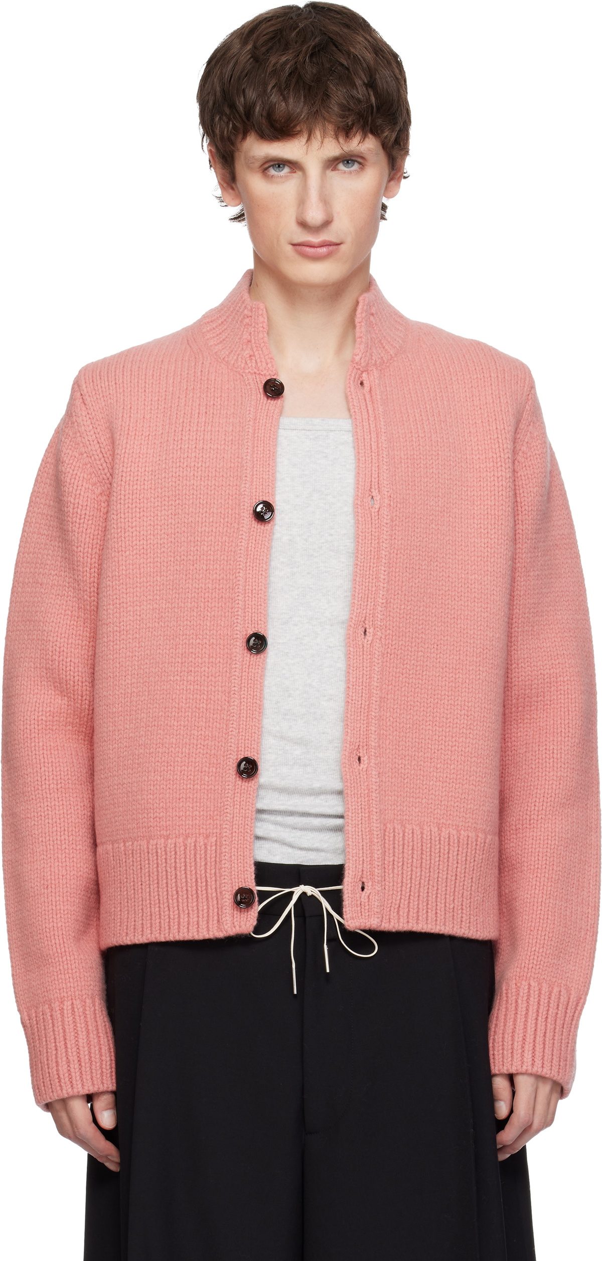 Dries Van Noten Pink Merino Wool Sweater Dries Van Noten