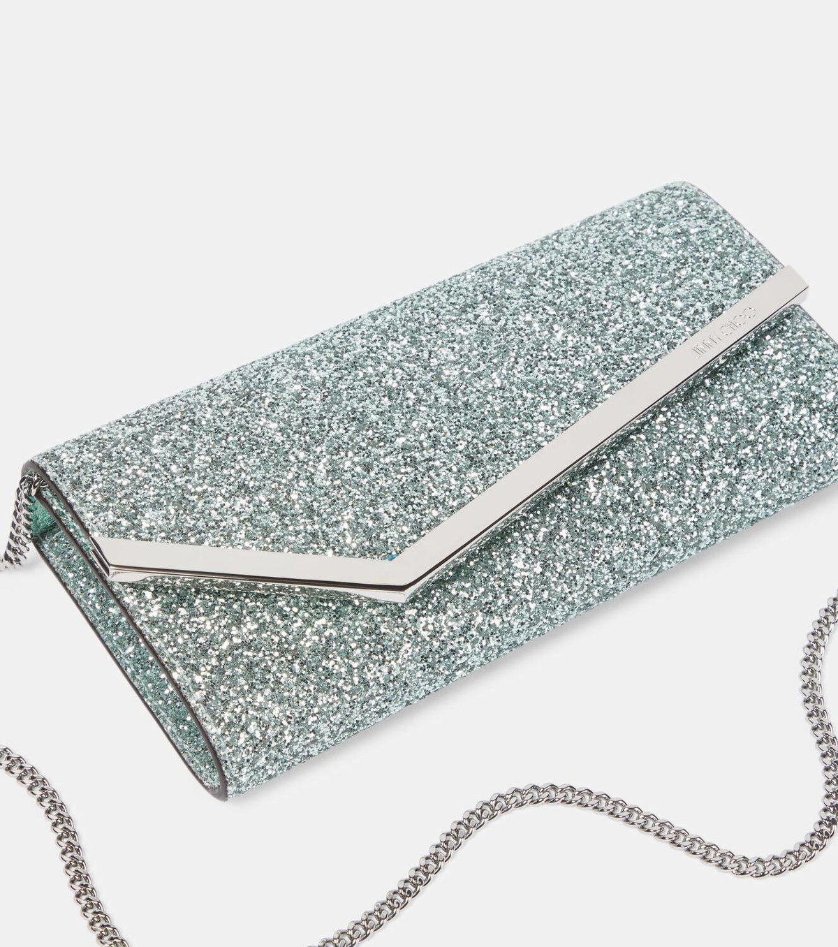 Jimmy Choo Emmie glitter clutch Jimmy Choo