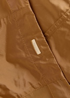 Herno Panelled Padded Hooded Shell Jacket Camel